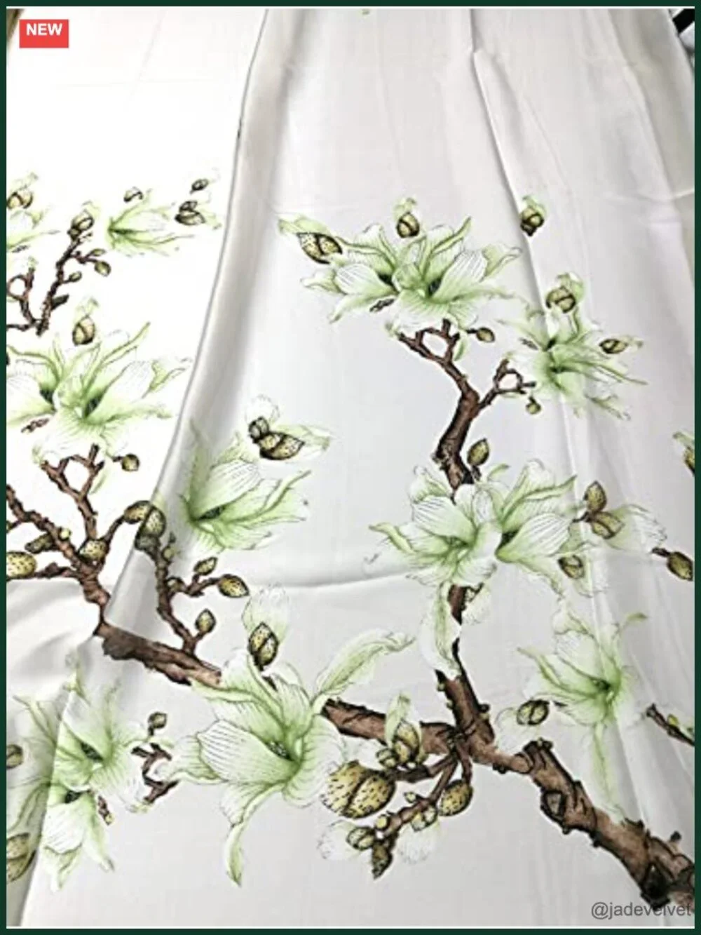 Silk Feel Large Long Floral Fashion Scarf in Gift Box